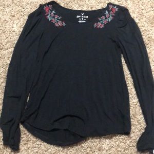 Black long sleeve shirt